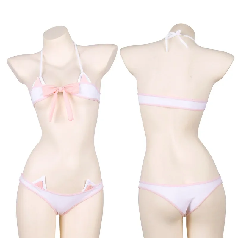 Bandage - Lolita Anime Pembe Fiyonklu Mini Bikini