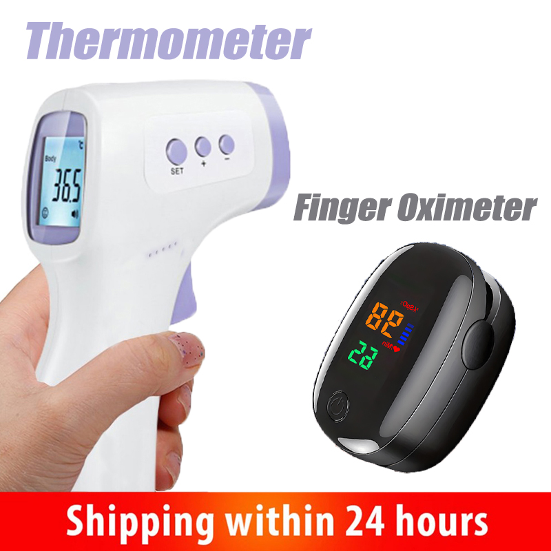 Pulse Oximeter - Temassız Kızılötesi Alın Termometresi veya Parmak