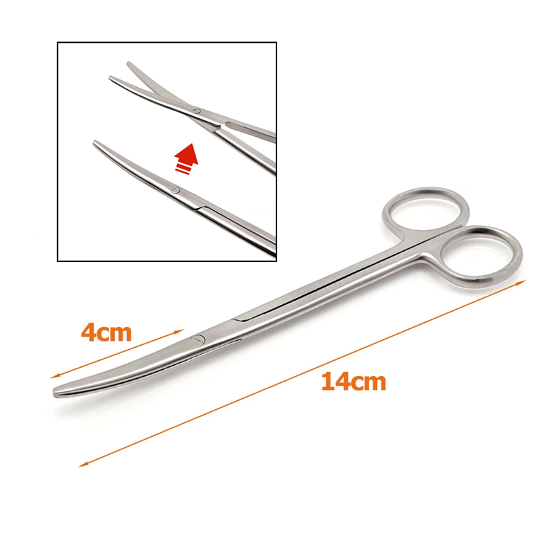 Medical Scissors - 14 CM TC Metzenbaum Makas Kavisli