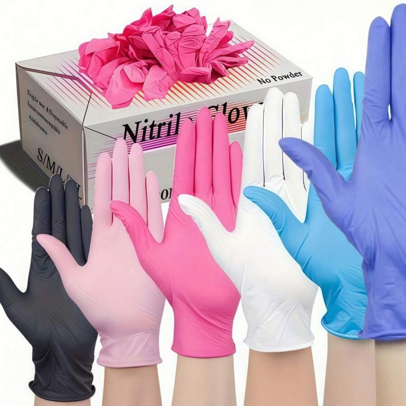 Medical Gloves - 100 adet tek kullanımlık nitril eldiven
