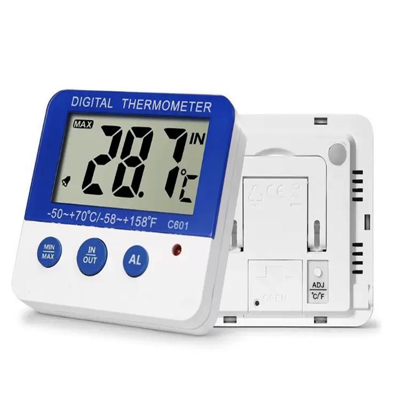 Thermometer Digital - LCD Ekranlı Dijital Buzdolabı Termometresi, Alarm