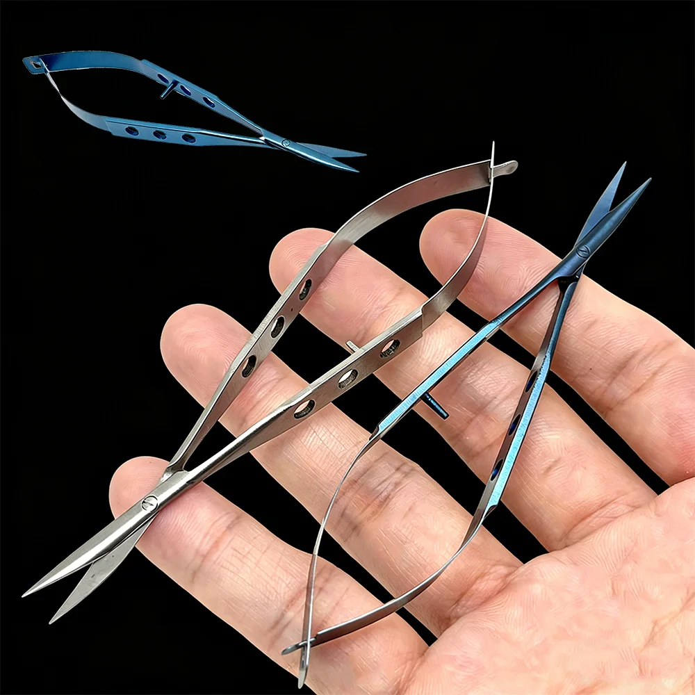 Medical Scissors - 12cm Oftalmik Konjunktival Makas Kavisli Uçlu