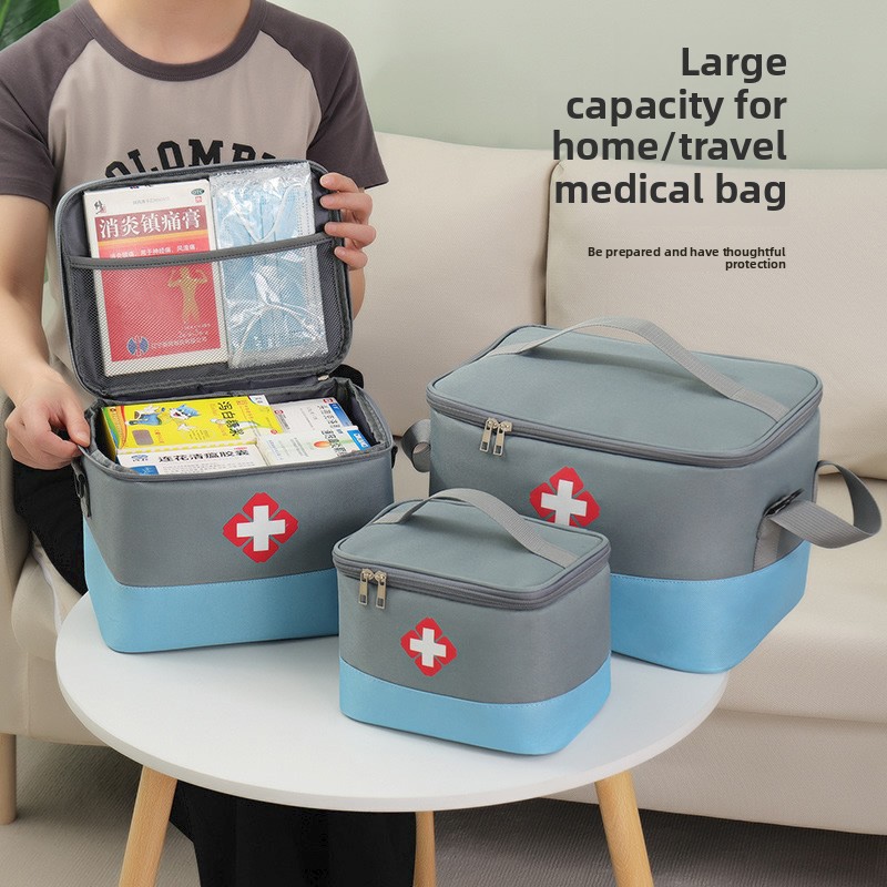 First Aid Kit - Ev Tipi Büyük Kapasiteli İlaç Çantası,