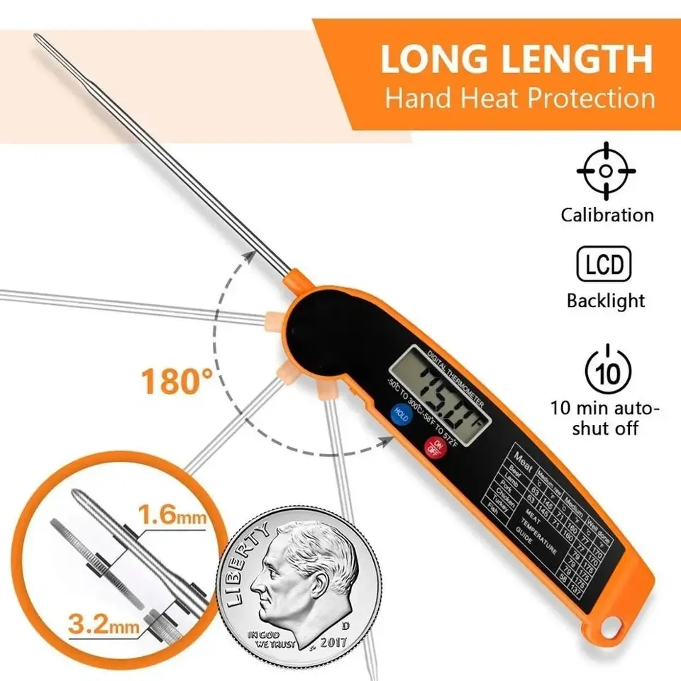 Thermometer Digital - Su Geçirmez Dijital Mutfak Gıda Et