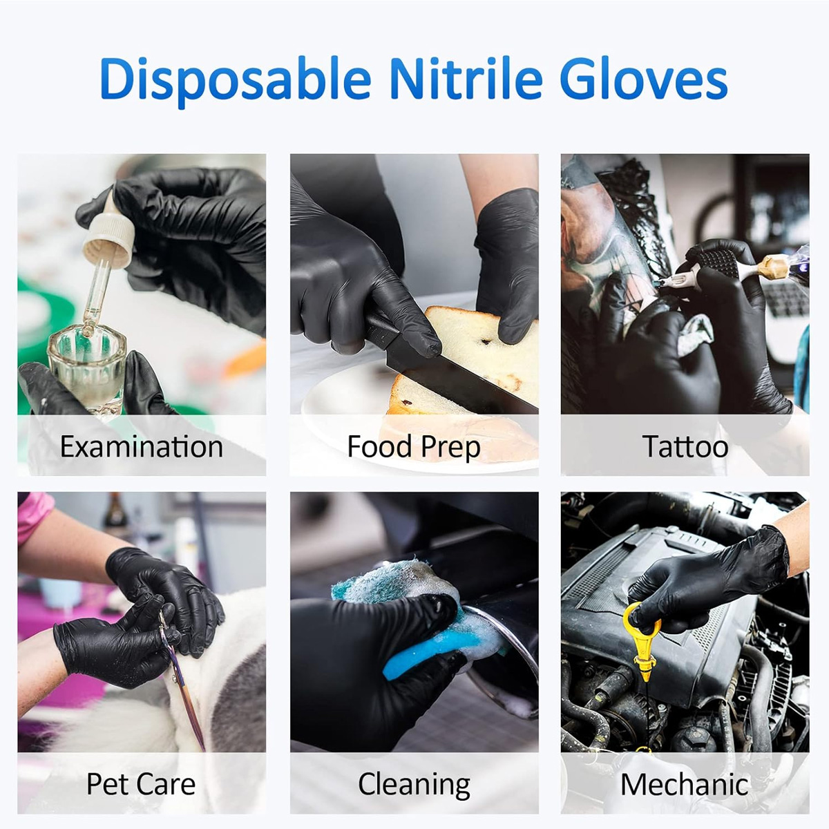 10/50 Adet Tek Kullanımlık Siy - Medical Gloves incelemesi ve fiyatı