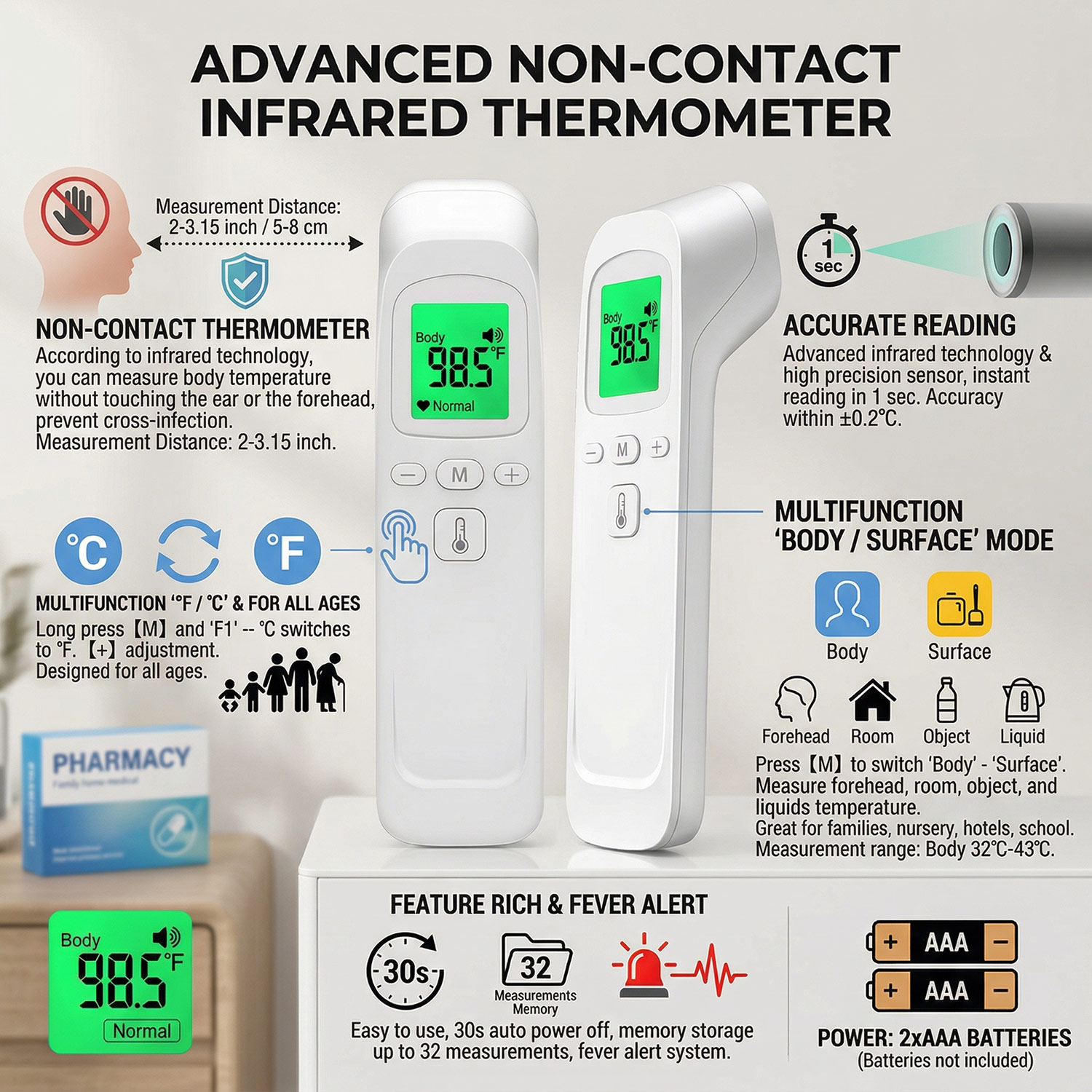 Dijital Alın Termometresi Elek - Pulse Oximeter incelemesi ve fiyatı