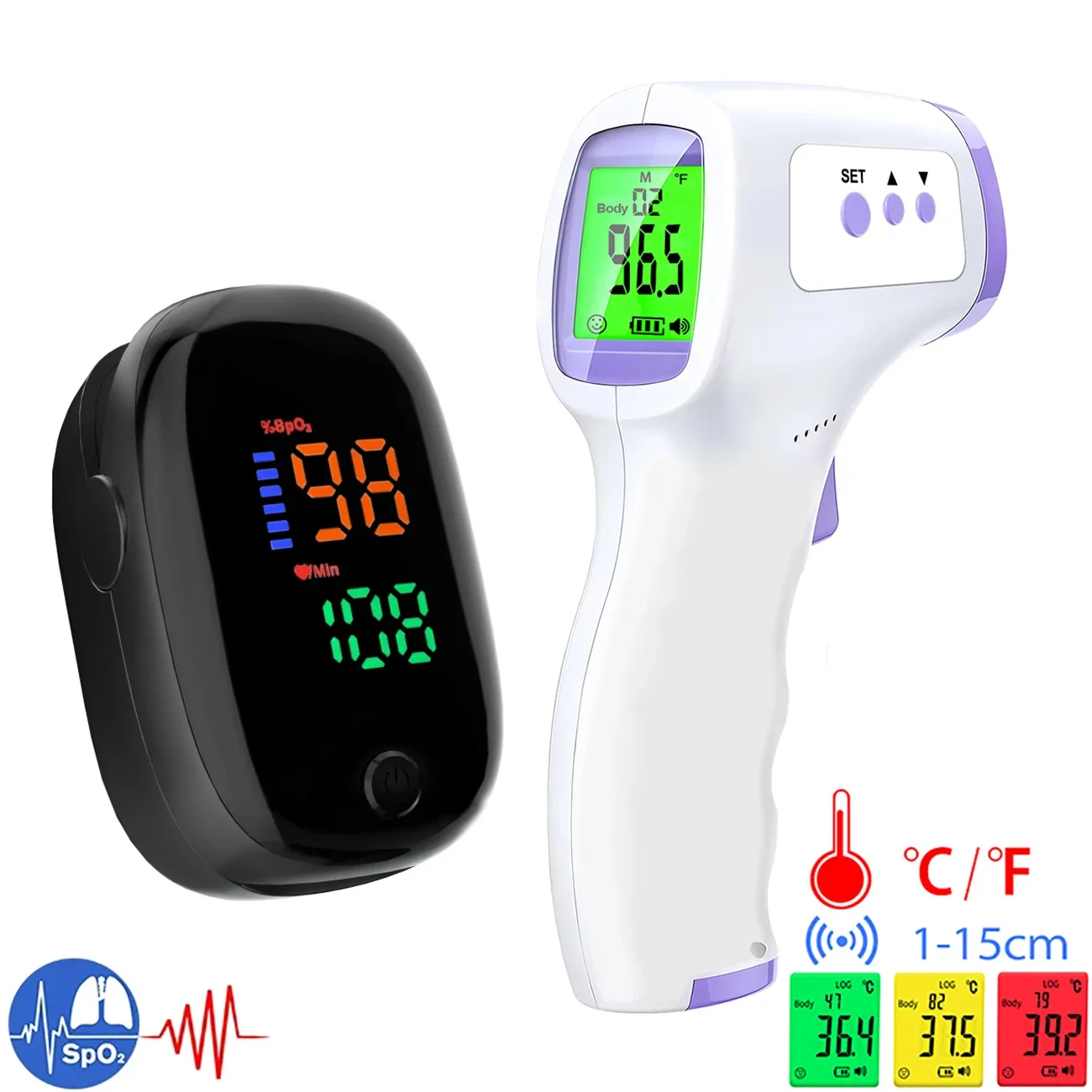 Tıbbi Kızılötesi Termometre, L - Pulse Oximeter incelemesi ve fiyatı